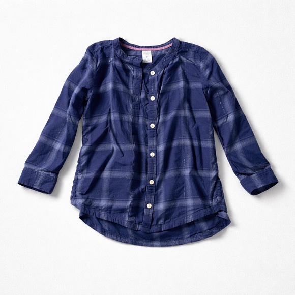 Carter's Other - Carter's Dark Blue Checkered Button Down Shirt